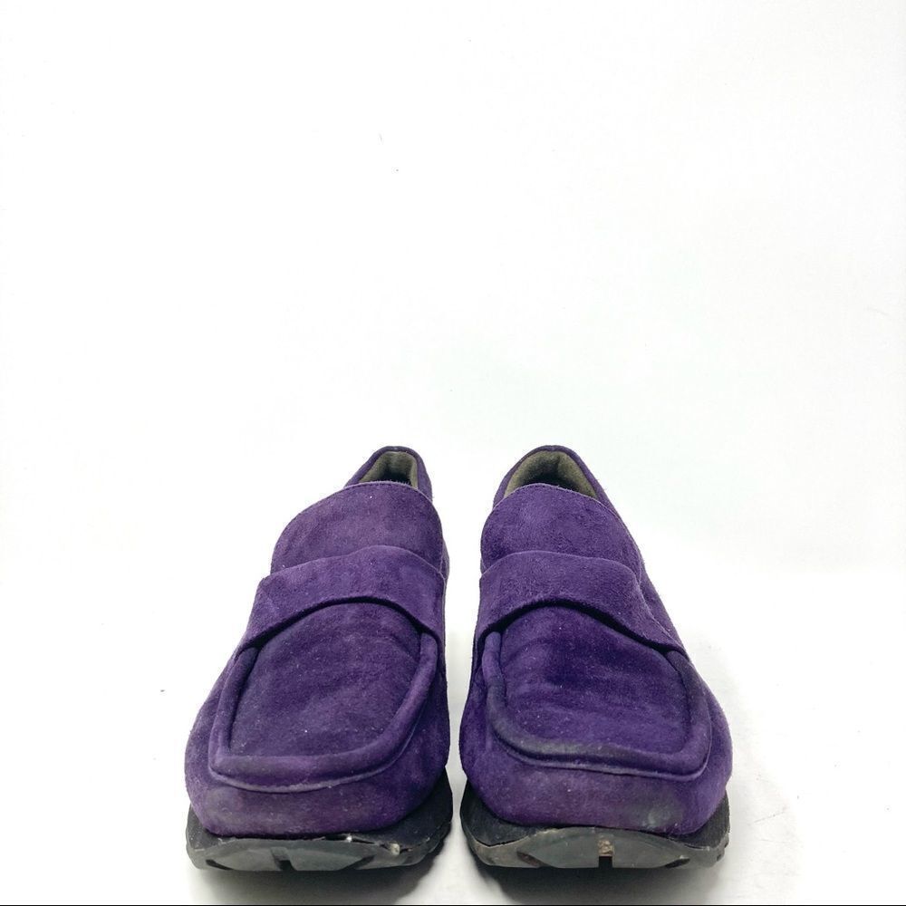 𝅺KENNEL Und Schmenger Chunky Purple Suede Loafers Size 8/38 - Picture 3 of 6